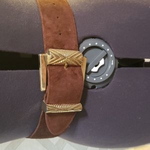 Suede belt